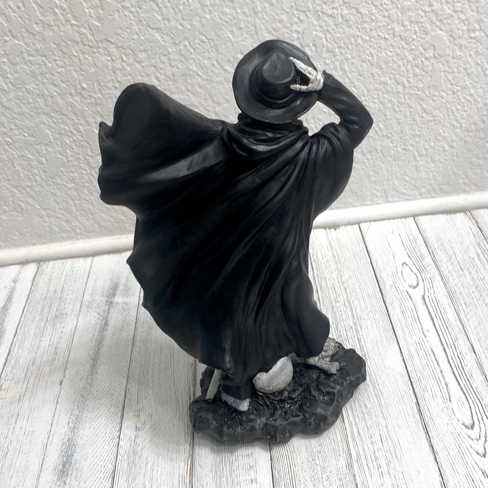 Skeleton Holding Hat in Wind - Picture 6 of 8